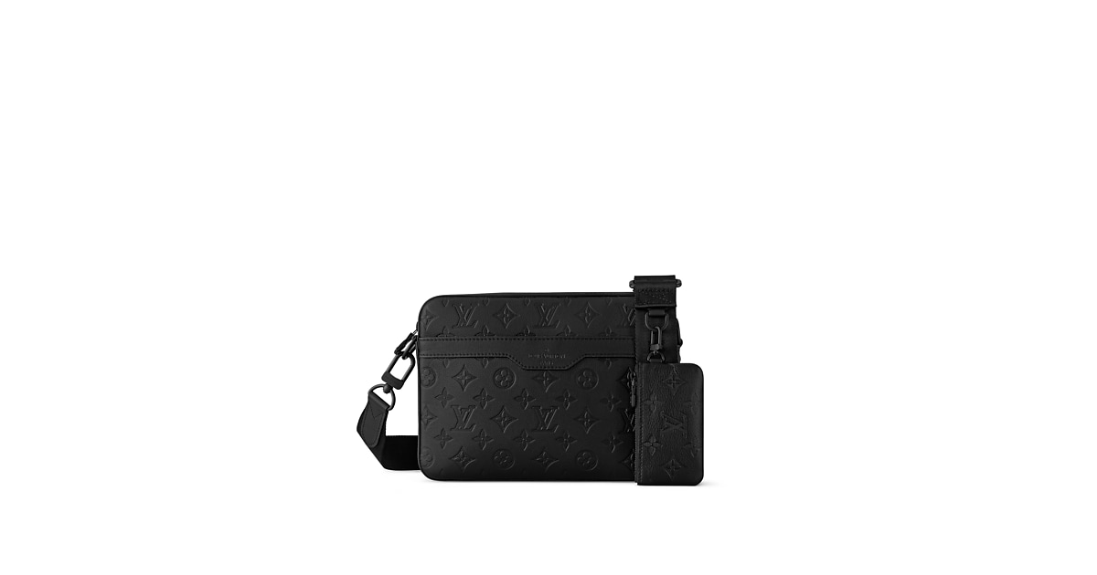 Leather Beg Louis Vuitton Original Trio Messenger Monogram Shadow