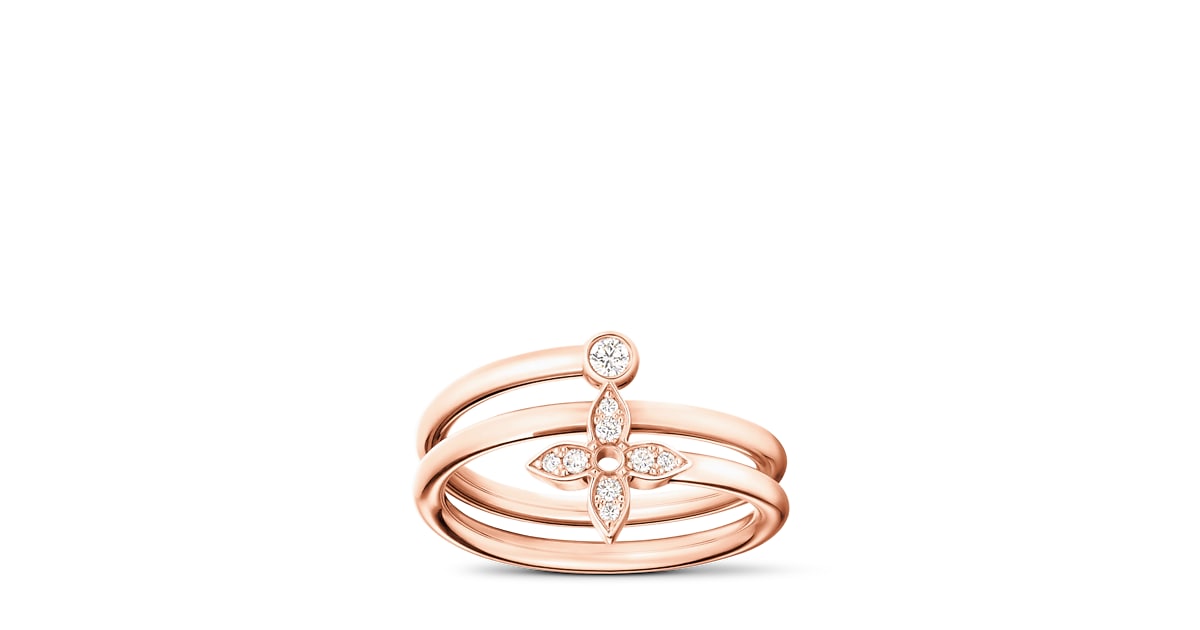 Idylle Blossom Multi Ring, Pink Gold and Diamonds Categories