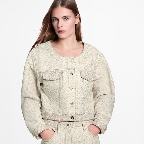 3D Monogram Denim Jacket in Women's Ready-to-Wear Coats and Jackets collections by Louis Vuitton (Product zoom)