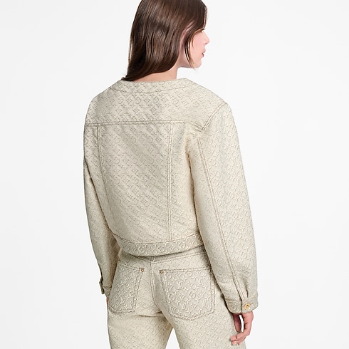 3D Monogram Denim Jacket in Women's Ready-to-Wear Coats and Jackets collections by Louis Vuitton (Product zoom)