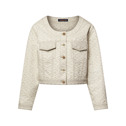 3D Monogram Denim Jacket in Women's Ready-to-Wear Coats and Jackets collections by Louis Vuitton (Product zoom)