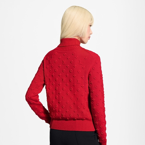 3D Monogram Turtleneck Pullover in Women's Ready-to-Wear Tops and Shirts collections by Louis Vuitton (Product zoom)