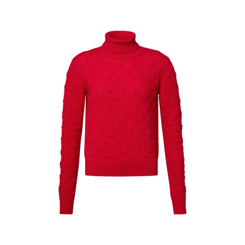 3D Monogram Turtleneck Pullover in Women's Ready-to-Wear Tops and Shirts collections by Louis Vuitton (Product zoom)