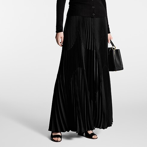 Abstract Insert Pleated Skirt in Women's Ready-to-Wear Skirts and Shorts collections by Louis Vuitton (Product zoom)