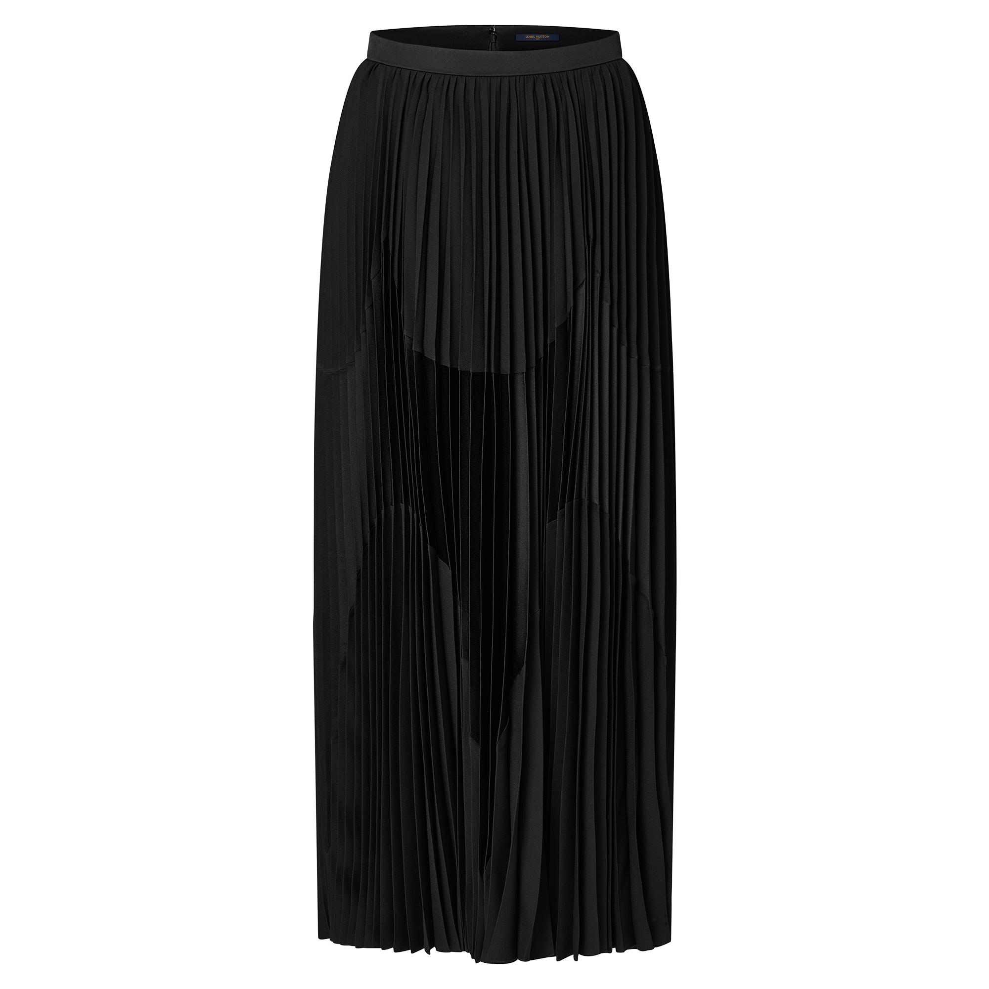 Abstract Insert Pleated Skirt    in Women