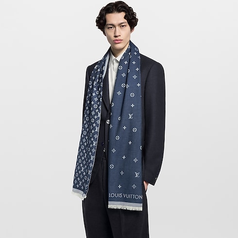 All About Monogram Stole cropped worn view