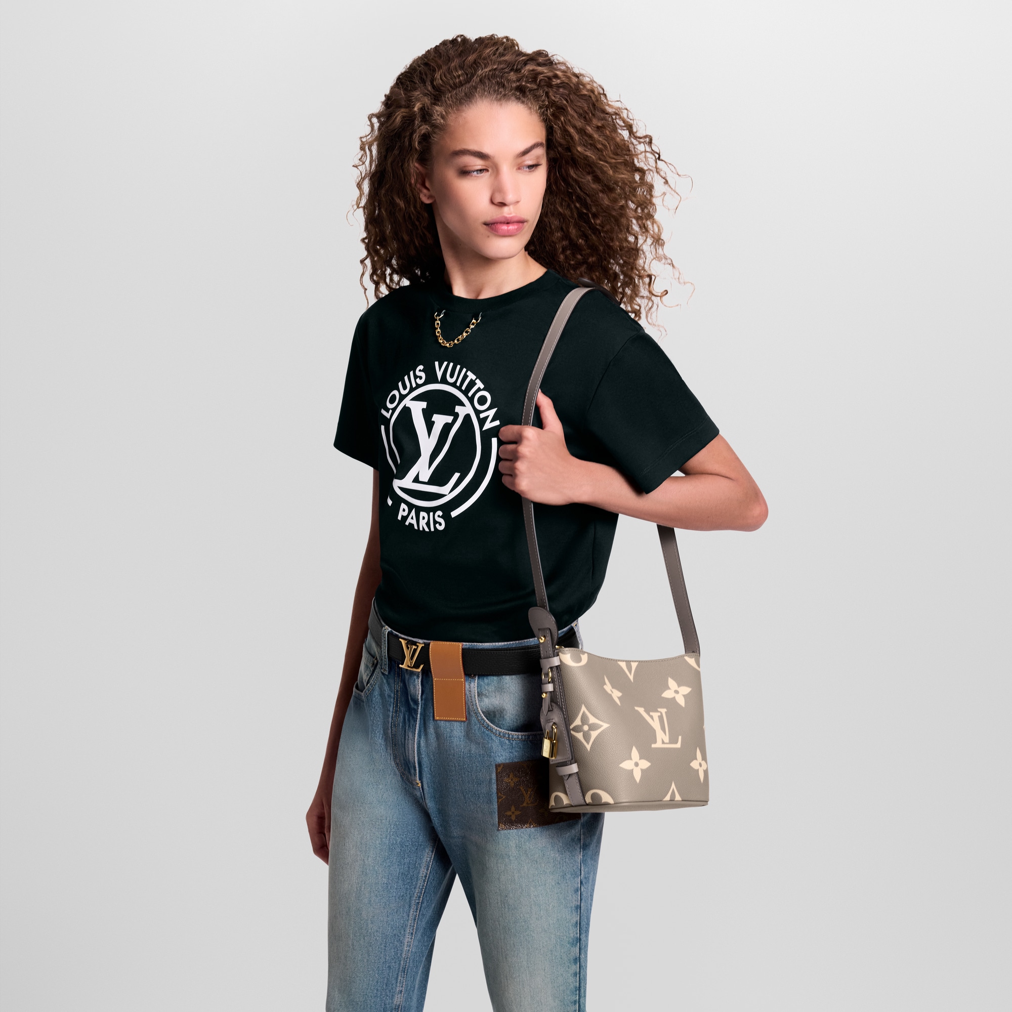 All In BB Bicolour Monogram Empreinte Leather in Women