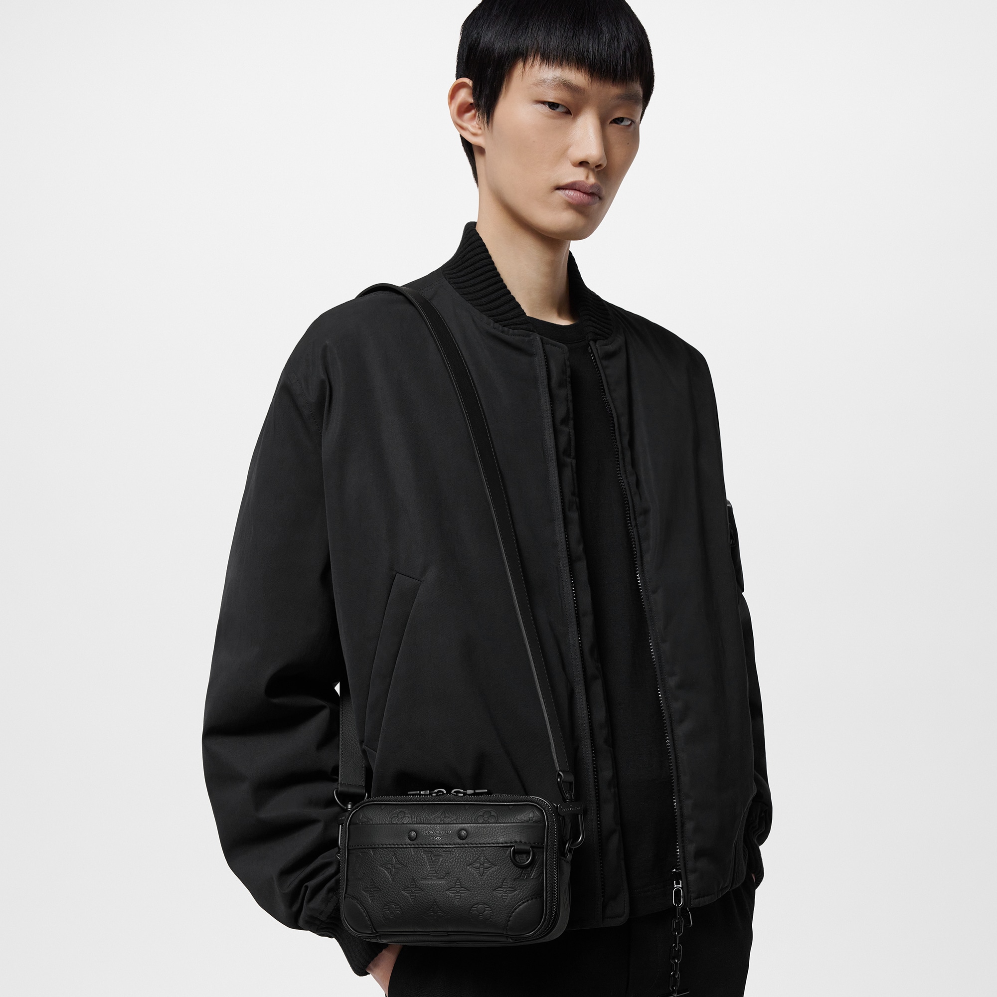 Alpha Wearable Wallet Monogram Shadow Leather in Men