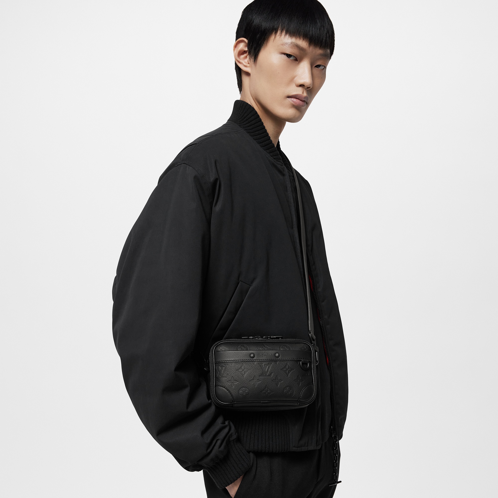 Alpha Wearable Wallet Monogram Shadow Leather in Men