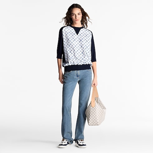 Aquarelle Monogram Insert Pullover in Women's Ready-to-Wear Knitwear collections by Louis Vuitton (Product zoom)