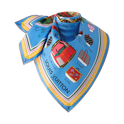 Asnieres Paper House Square 90 . in Women's Accessories Silk Squares and Bandeaus collections by Louis Vuitton (Product zoom)