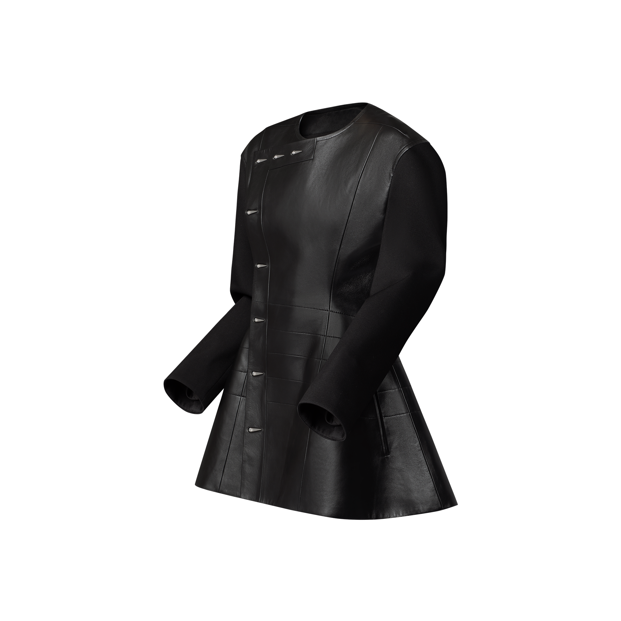 Asymetric Buttoned Dress  in Women