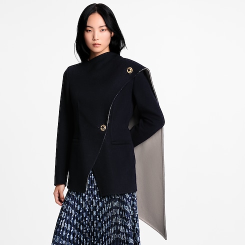 Asymmetrical Scarf Jacket in Women's Ready-to-Wear Coats and Jackets collections by Louis Vuitton (Product zoom)