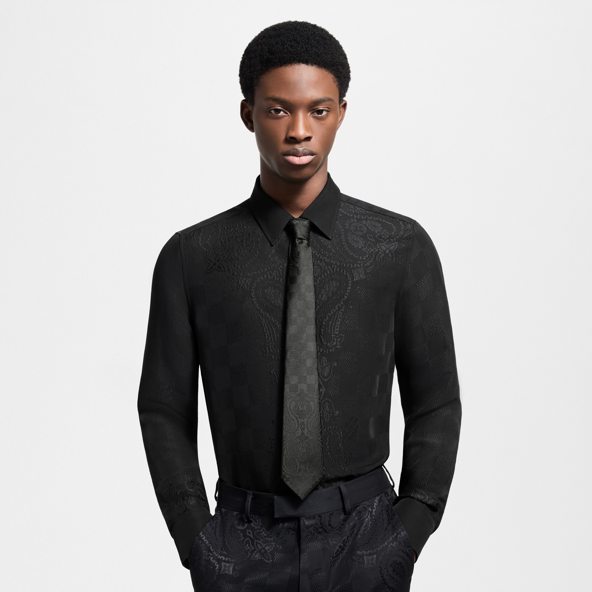 Bandana Damier Tie . in Men