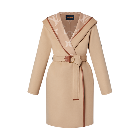 Belted Double Face Hooded Wrap Coat in Women's Ready-to-Wear Coats and Jackets collections by Louis Vuitton (Product zoom)