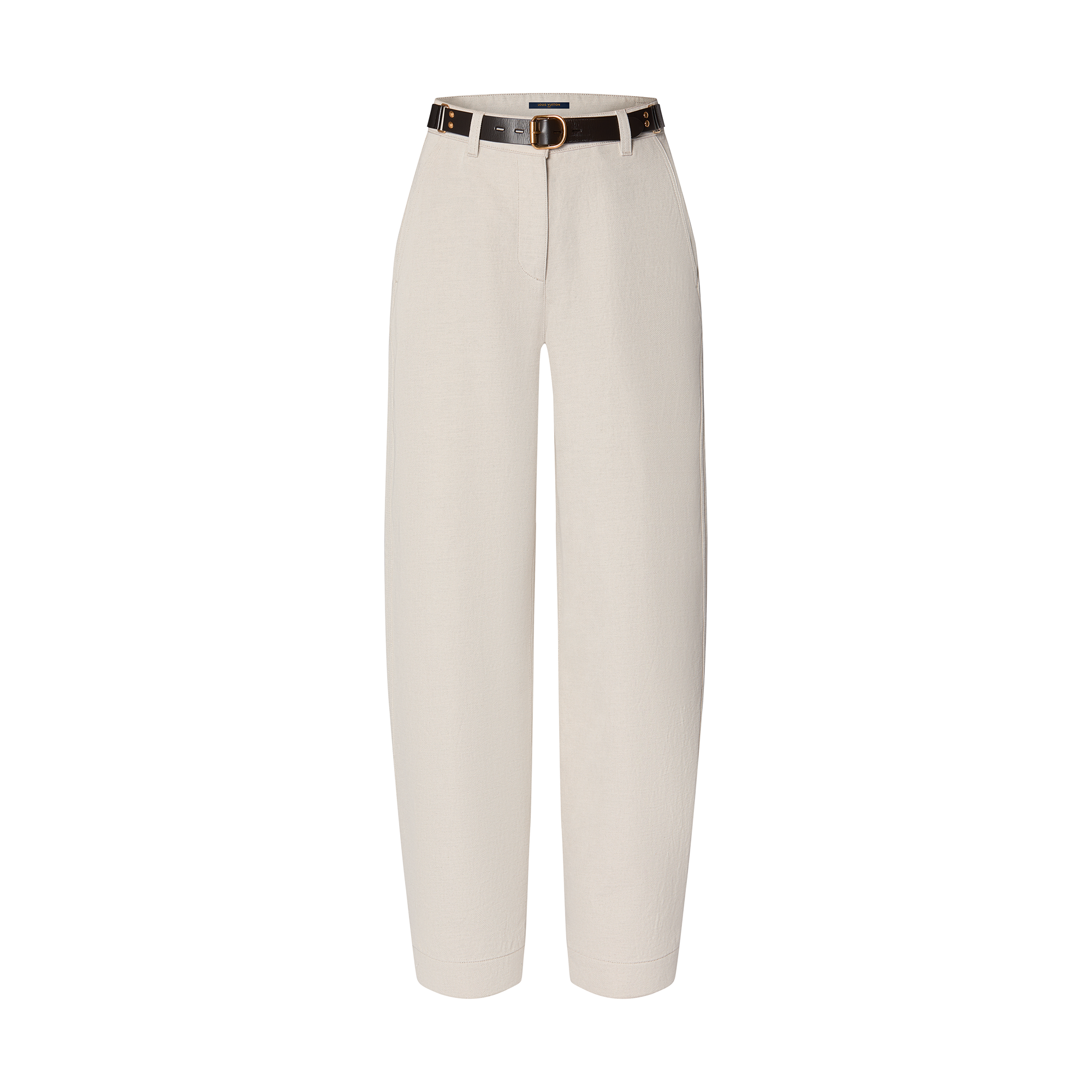 Belted Gabardine Pants  in Women