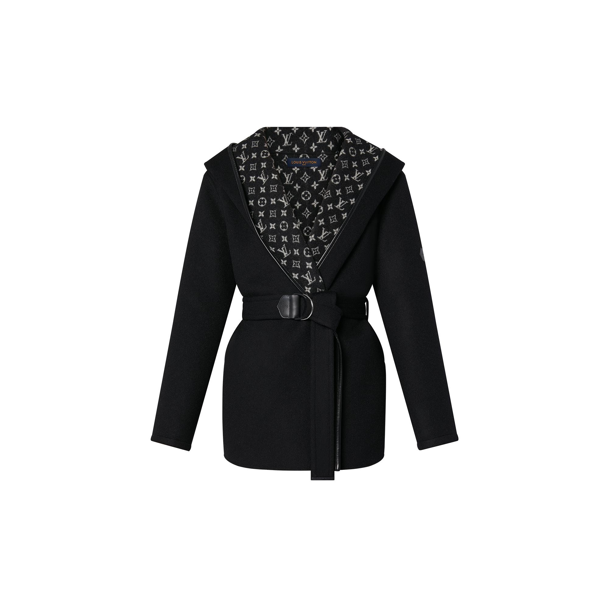 Belted Short Wrap Pea Coat  in Women