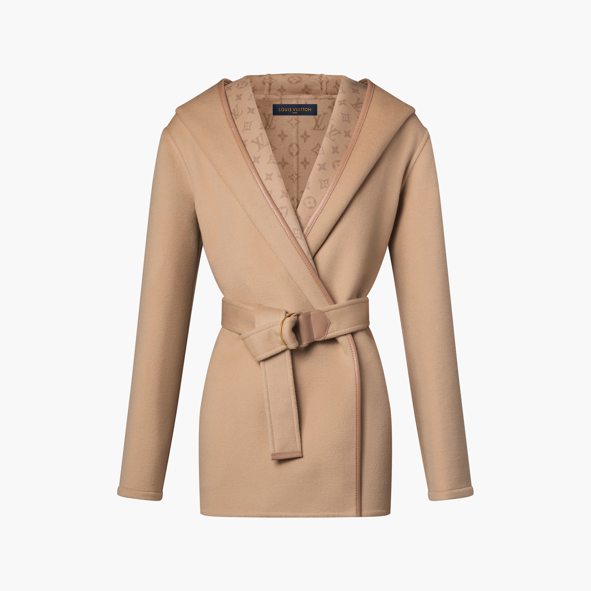 Belted Short Wrap Pea Coat Ready-to-Wear LOUIS VUITTON