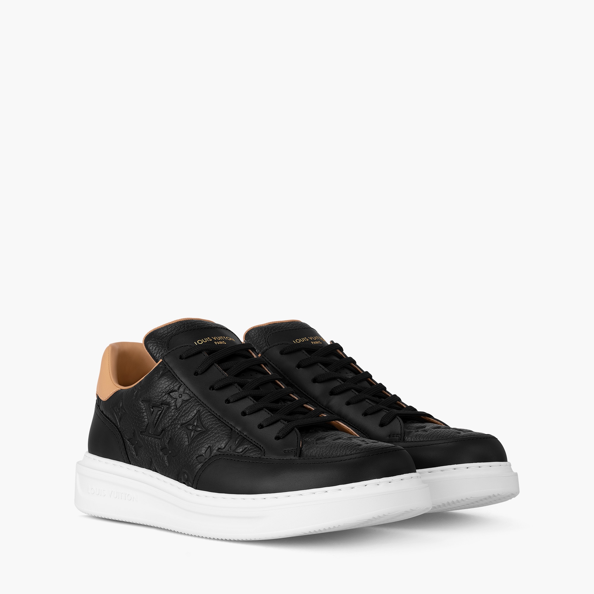 Logo Louis Vuitton Black Sneakers Louis Vuitton Black Sneakers