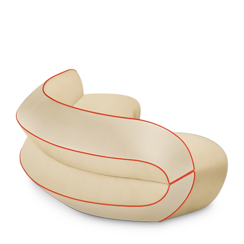 Binda Sofa By Raw Edges in Trunks, Travel and Home's Home and Art of Dining Furniture collections by Louis Vuitton (Product zoom)