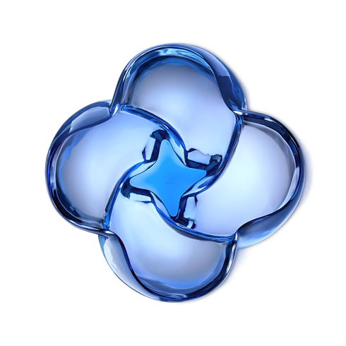 Blossom Vase GM Blue interior view