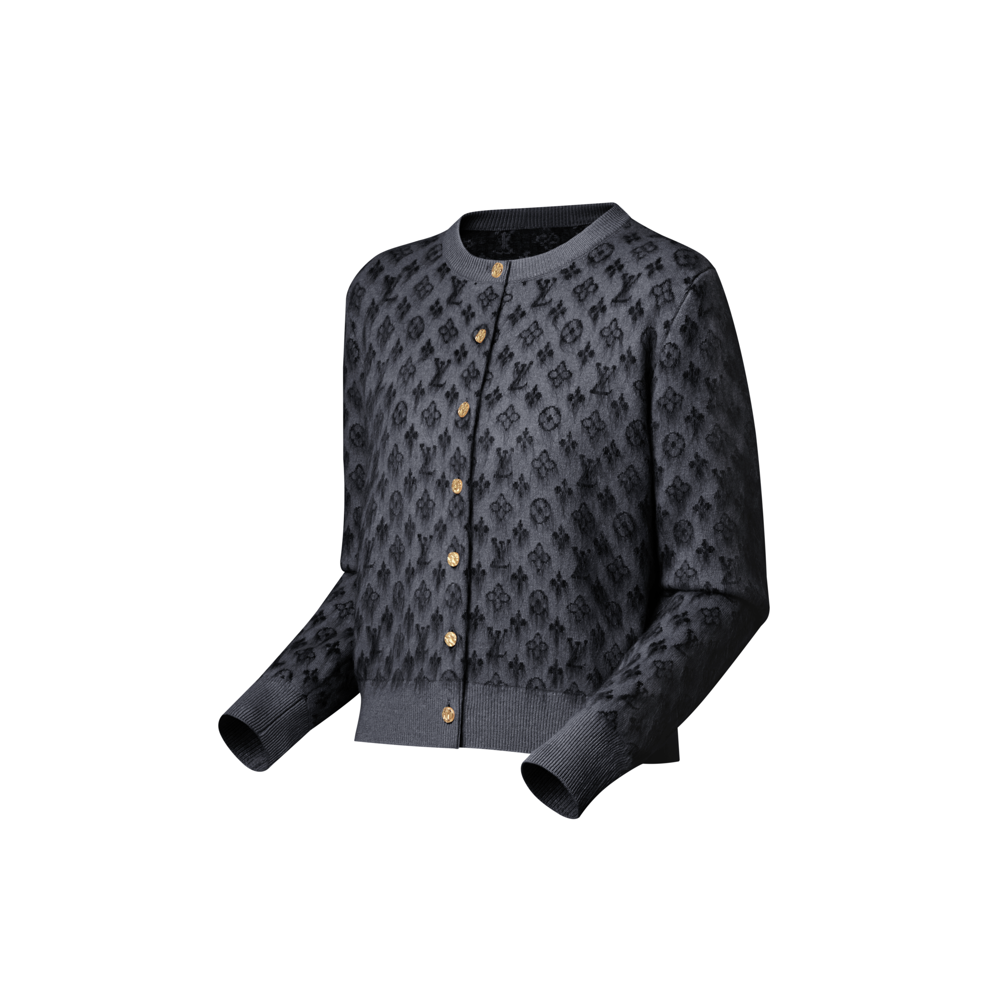 Brushed Monogram Cardigan  in Women