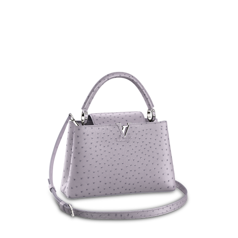 Capucines MM Autruche in Women's Handbags Capucines collections by Louis Vuitton (Product zoom)