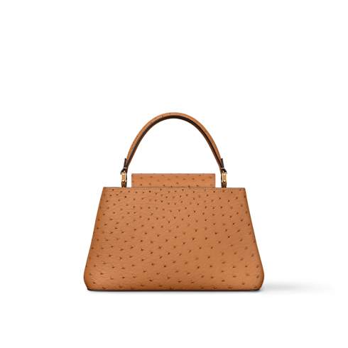 Capucines MM Souple Pontets Autruche in Women's Handbags Capucines collections by Louis Vuitton (Product zoom)