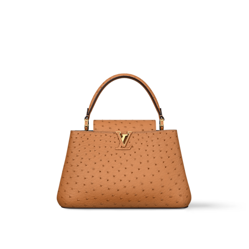Capucines MM Souple Pontets Autruche in Women's Handbags Capucines collections by Louis Vuitton (Product zoom)