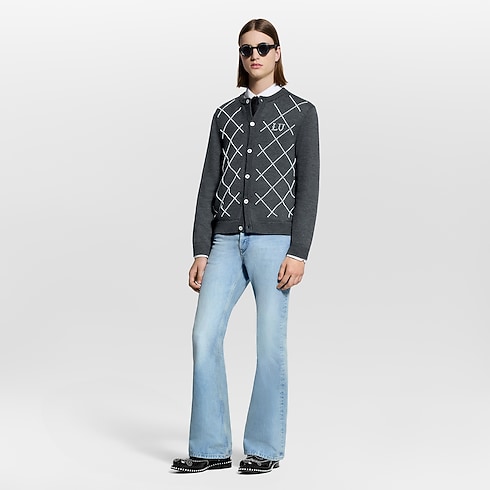 Cardigan With Pearly Embroidery in Men's Ready-to-Wear All Ready-to-Wear collections by Louis Vuitton (Product zoom)