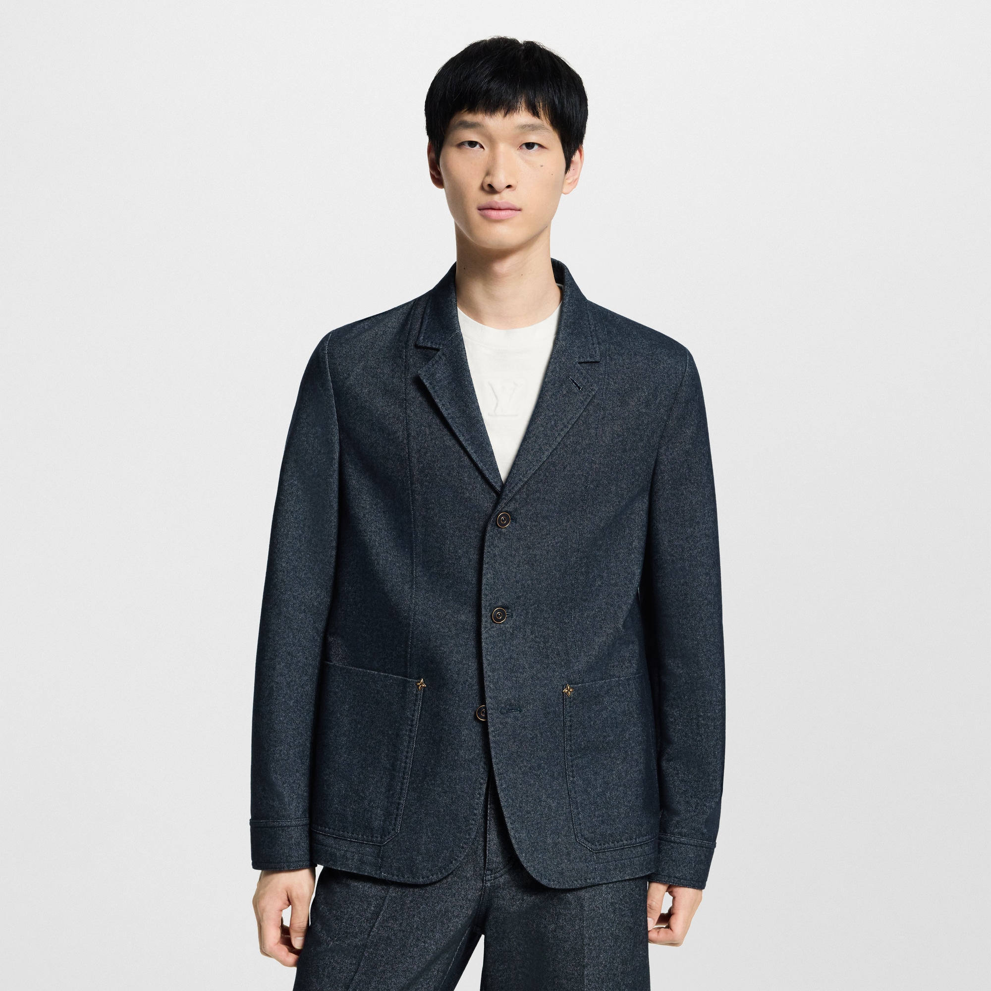 Cashmere Blend Denim Jacket  in Men