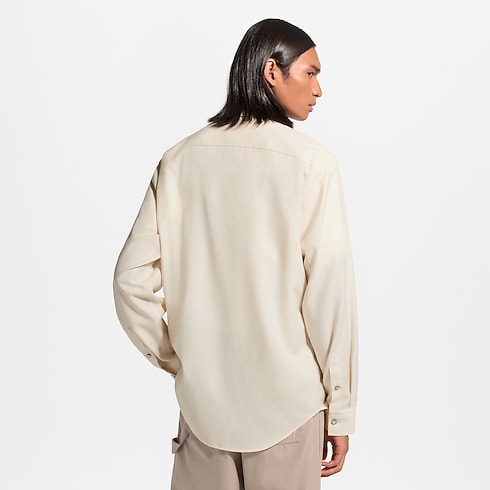 Cashmere Cotton Long-Sleeved Flannel Shirt in Men's Ready-to-Wear All Ready-to-Wear collections by Louis Vuitton (Product zoom)