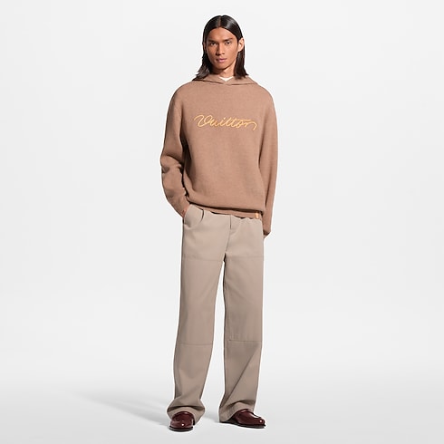 Cashmere Hoodie With Vvn Signature in Men's Ready-to-Wear Knitwear and Sweatshirts collections by Louis Vuitton (Product zoom)