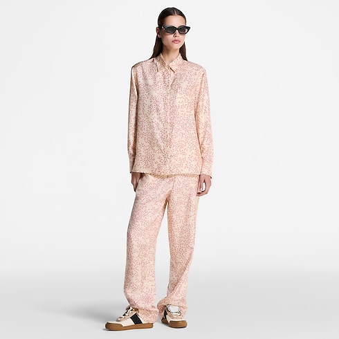 Cat-and-Mouse Print Silk Shirt in Women's Ready-to-Wear Tops collections by Louis Vuitton (Product zoom)