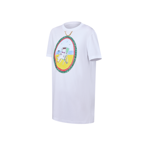 Cat Stamp T-Shirt Dress in Women's Ready-to-Wear Dresses collections by Louis Vuitton (Product zoom)