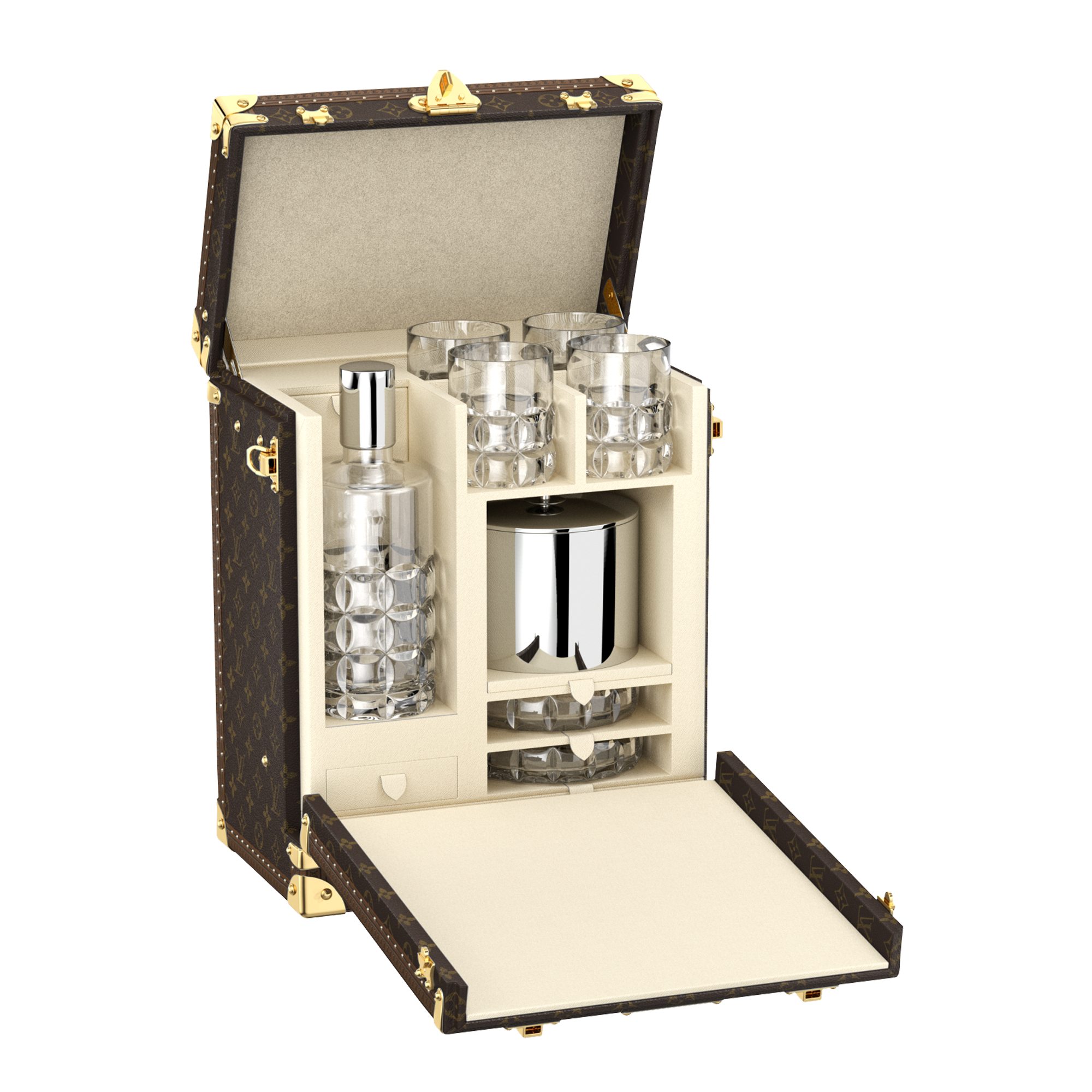 Cave Whisky Pm  Monogram in Trunks, Travel and Home