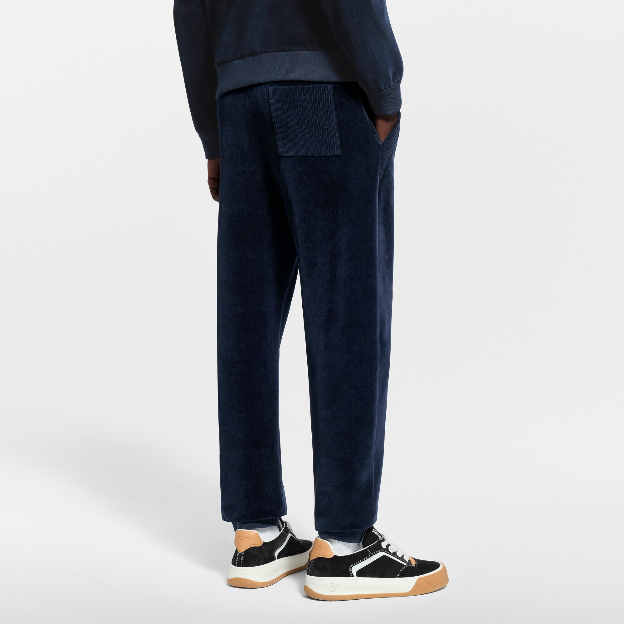 Chic Velvet Track Pants  in Men
