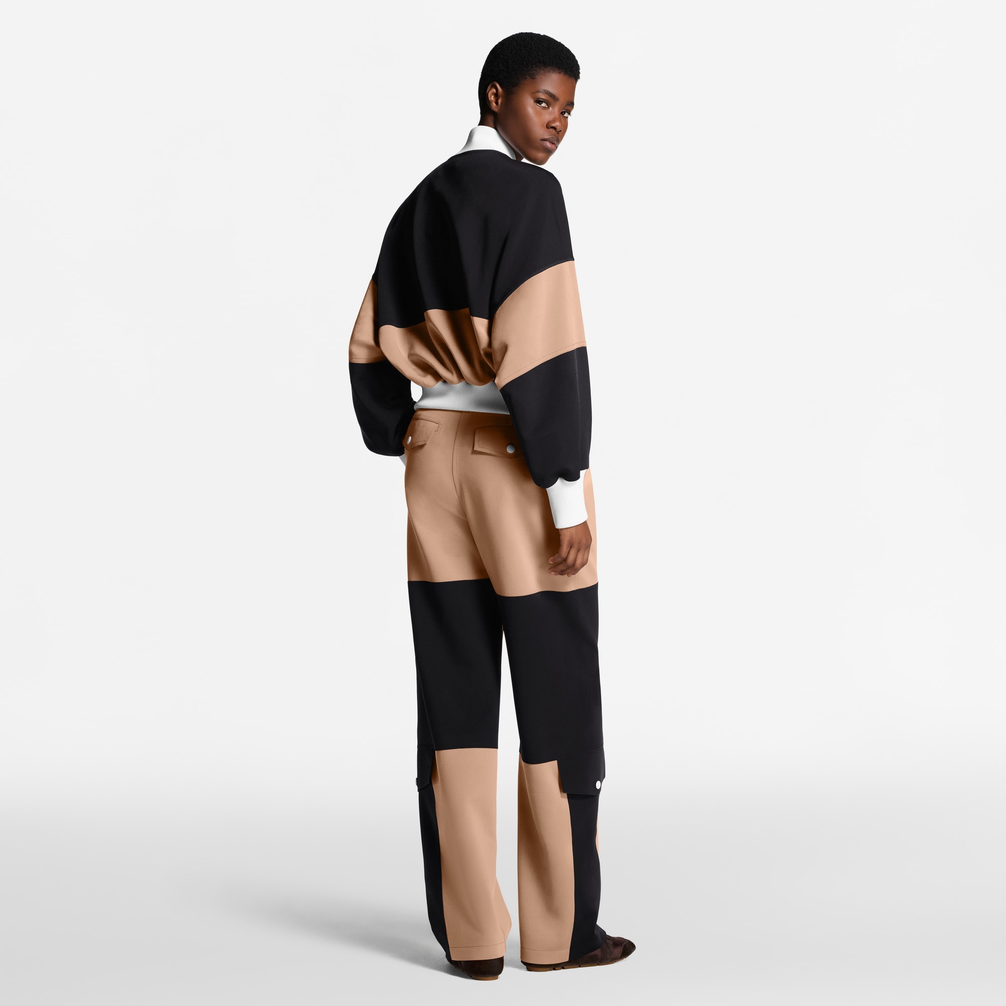 Color-Blocked Bomber Jacket  in Women