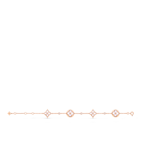 Color Blossom BB Multi-Motif Bracelet, Pink Gold, White Mother-Of-Pearl and Diamonds in Jewellery's Categories All Fine Jewellery collections by Louis Vuitton (Product zoom)
