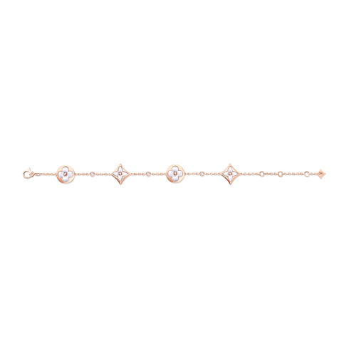 Color Blossom BB Multi-Motif Bracelet, Pink Gold, White Mother-Of-Pearl and Diamonds in Jewellery's Categories All Fine Jewellery collections by Louis Vuitton (Product zoom)