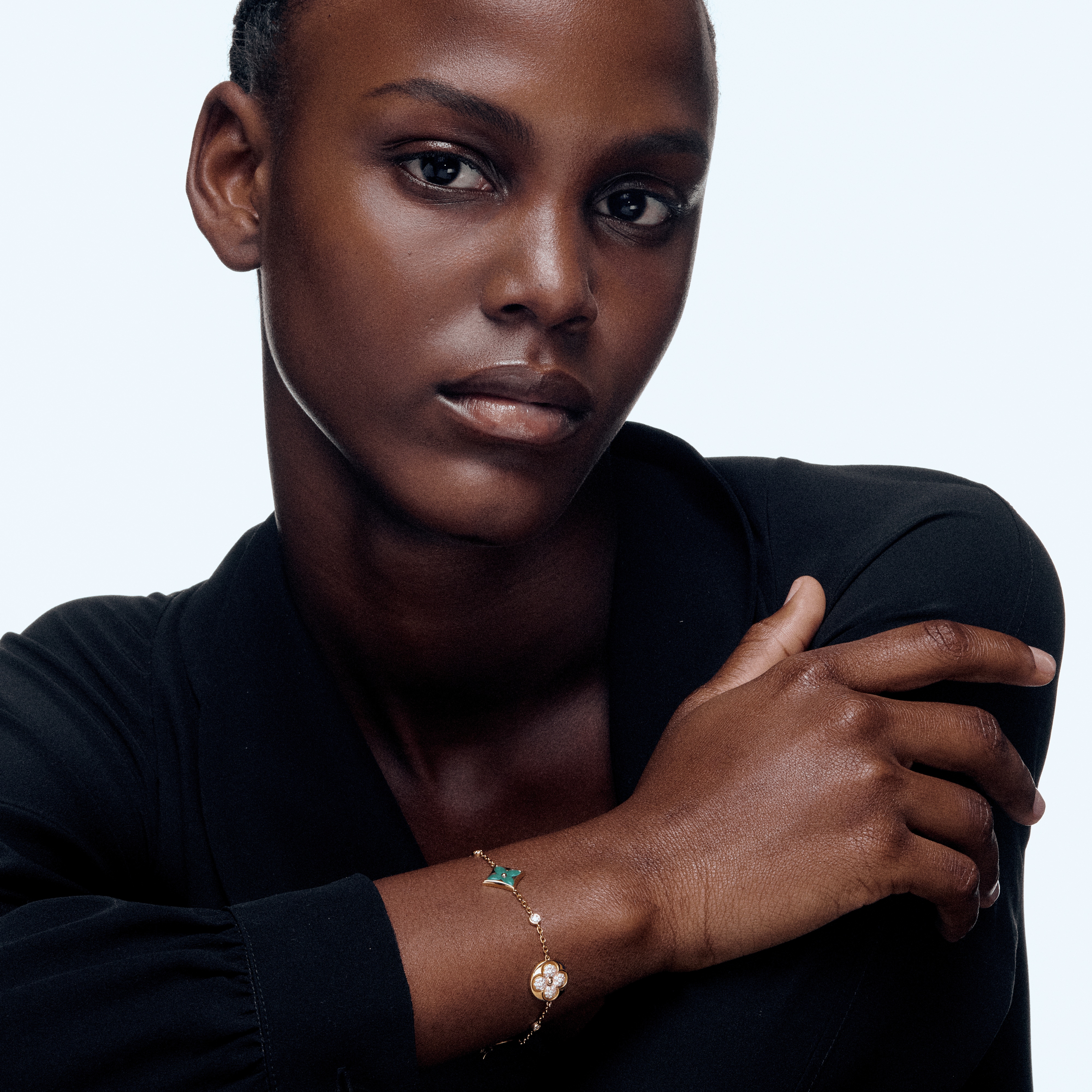 Color Blossom BB Multi-Pattern Bracelet, Yellow Gold, Amazonite and Diamonds  in Jewellery