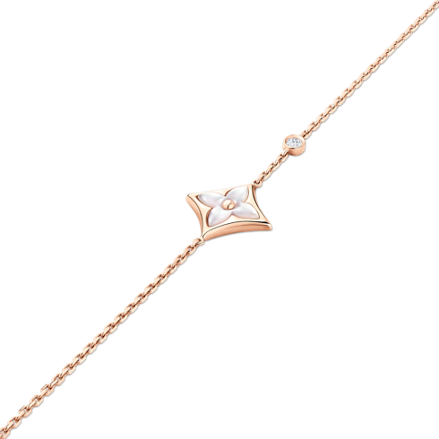 Color Blossom BB Star Bracelet, Pink Gold, White Mother-of-Pearl and Diamond in Jewellery's Categories Bracelets collections by Louis Vuitton (Product zoom)