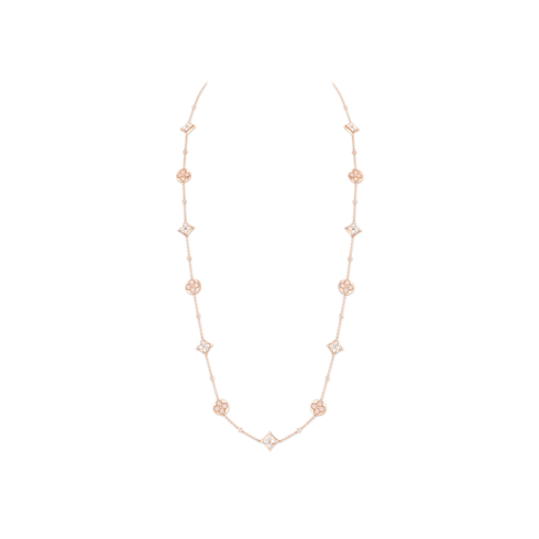 Color Blossom BB Star Long Necklace, Pink Gold, White Mother-of-Pearl and Diamonds in Jewellery's Categories Necklaces and Pendants collections by Louis Vuitton (Product zoom)