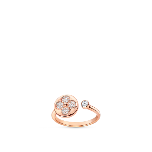 Color Blossom Mini Sun Ring, Pink Gold And Diamonds in Jewellery's Categories All Fine Jewellery collections by Louis Vuitton (Product zoom)