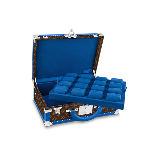 Cotteville 16 Montres Macassar Bleu Monogram Macassar in Trunks, Travel and Home's Trunks and Boxes Trunks and Suitcases collections by Louis Vuitton (Product zoom)