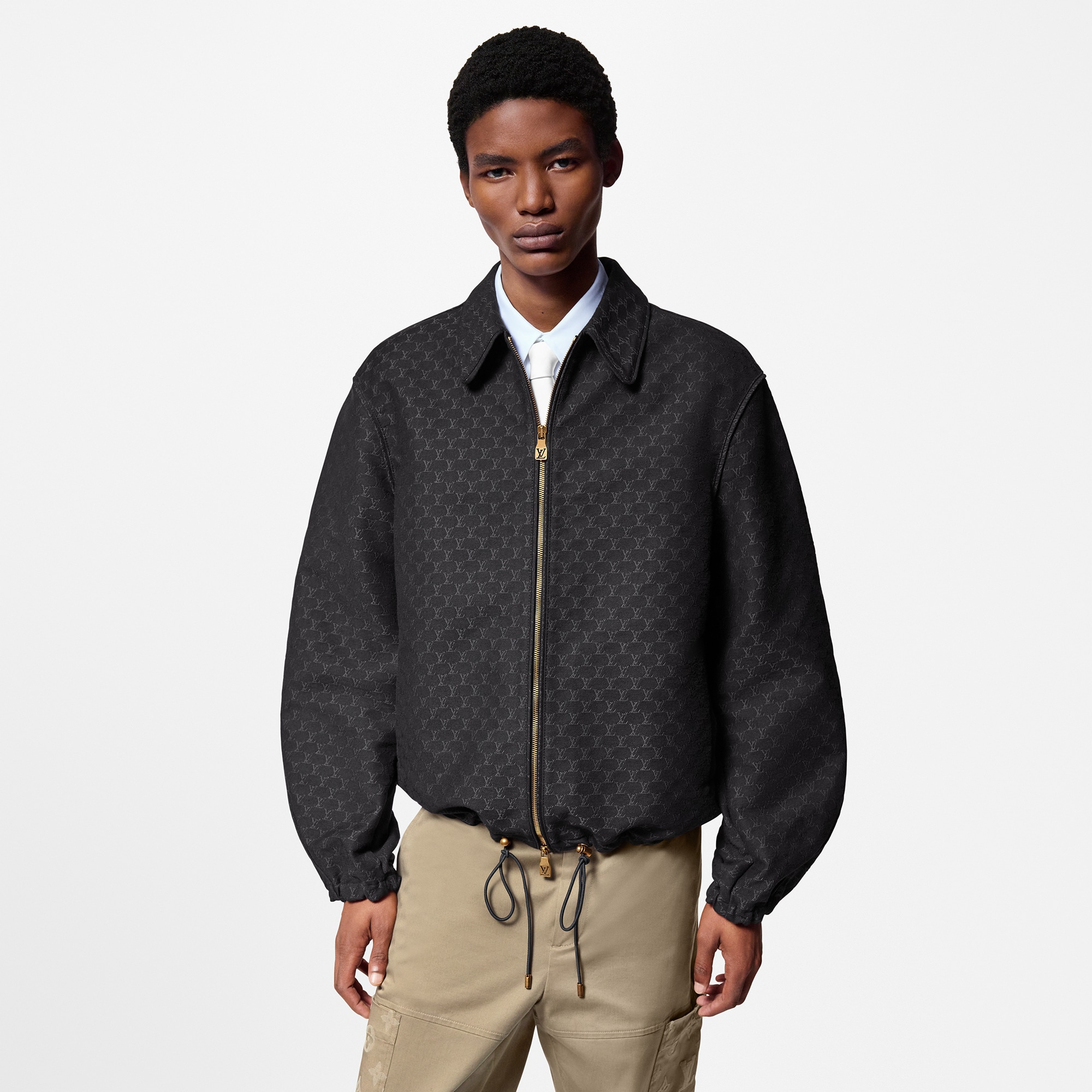 Cotton Blend Blouson  in Men