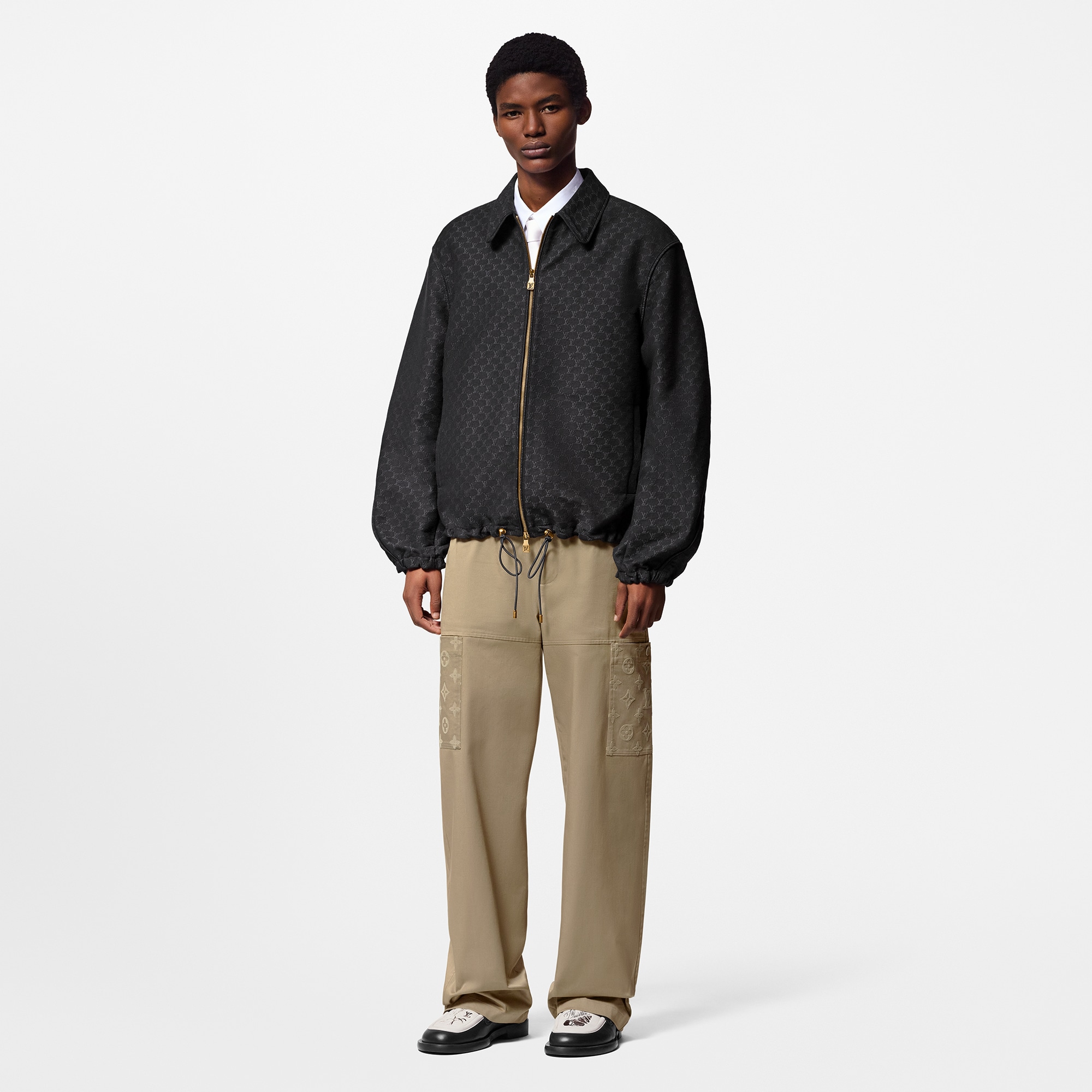 Cotton Blend Blouson  in Men