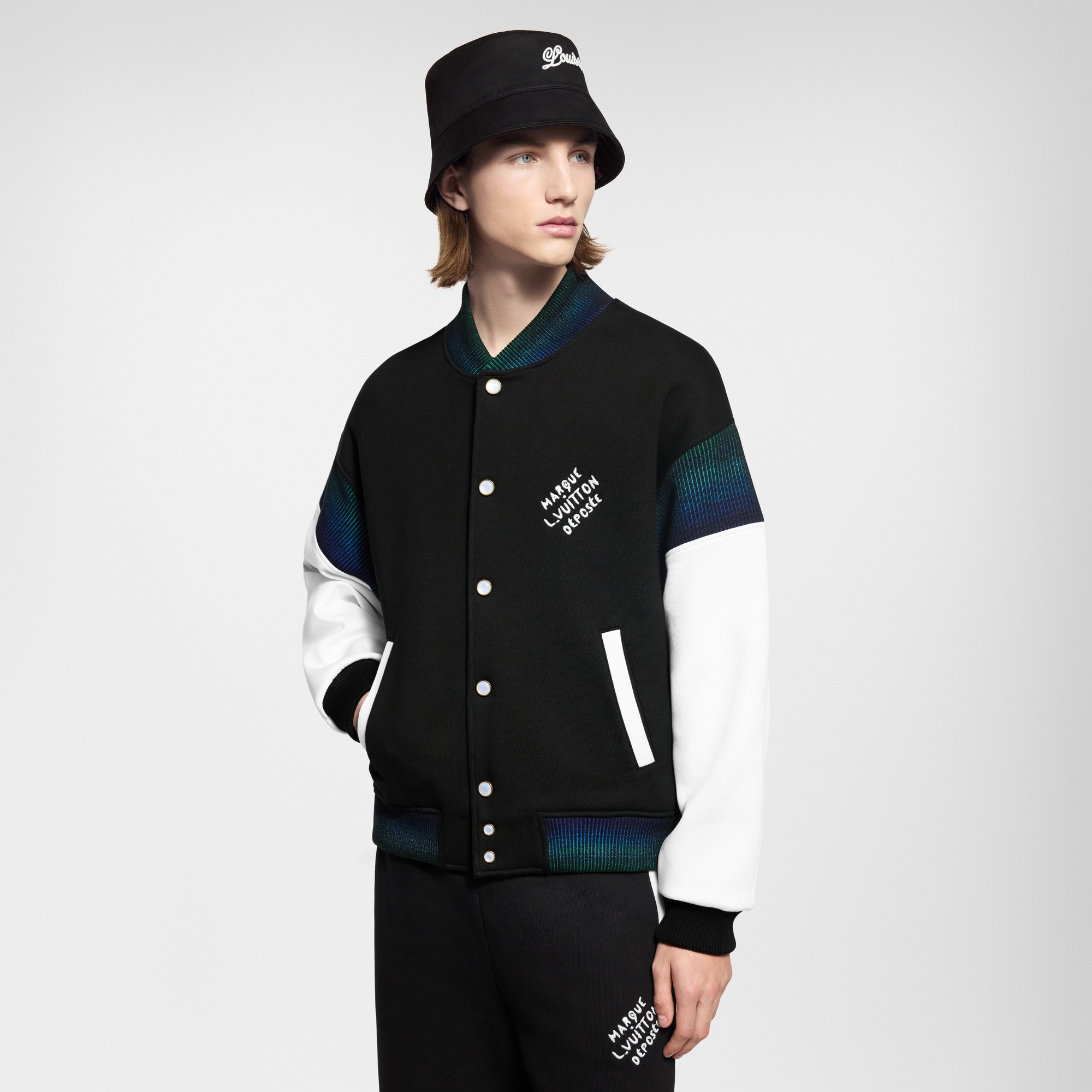 Cotton Jersey Varsity Blouson   in New