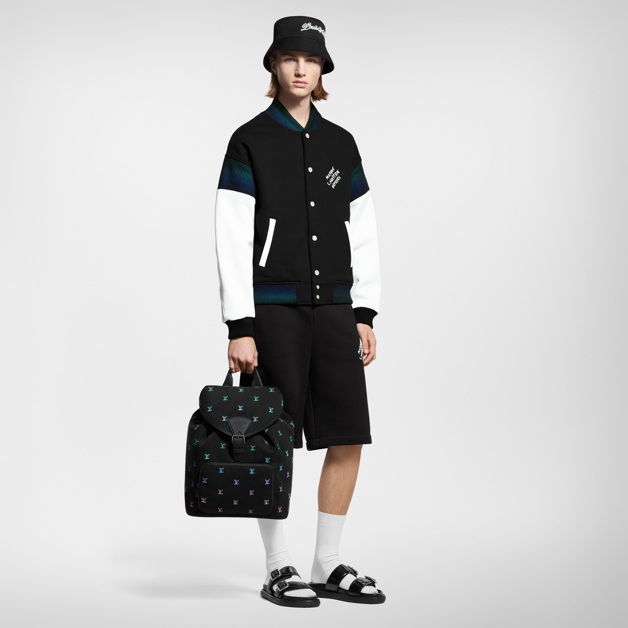 Cotton Jersey Varsity Blouson   in New