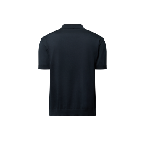 Cotton-Silk Blend Short-Sleeved Polo Shirt in Men's Ready-to-Wear Shirts collections by Louis Vuitton (Product zoom)